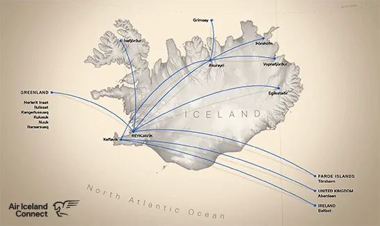 Air Iceland Connect routes