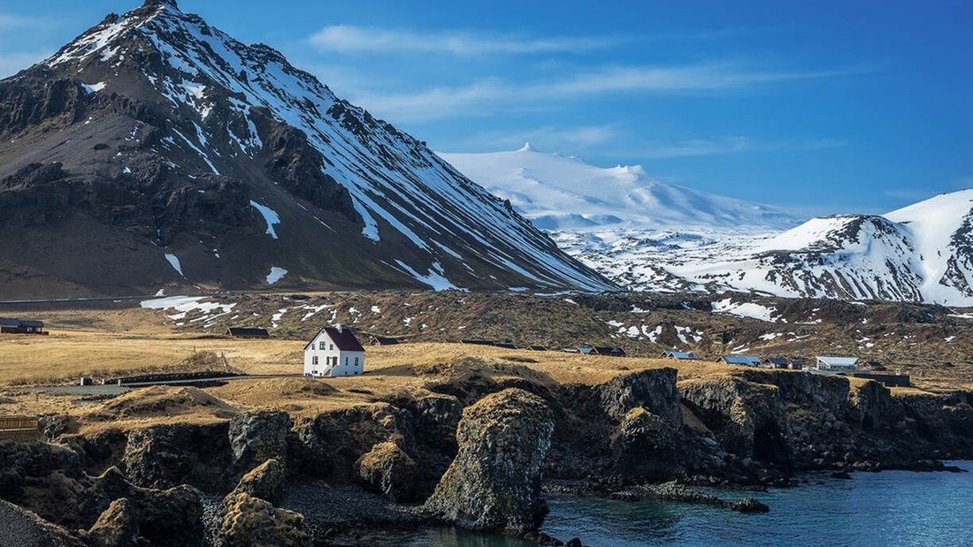 Arnarstapi village in Iceland