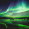 Striking Northern Lights at Lake Þingvellir Canvas Print