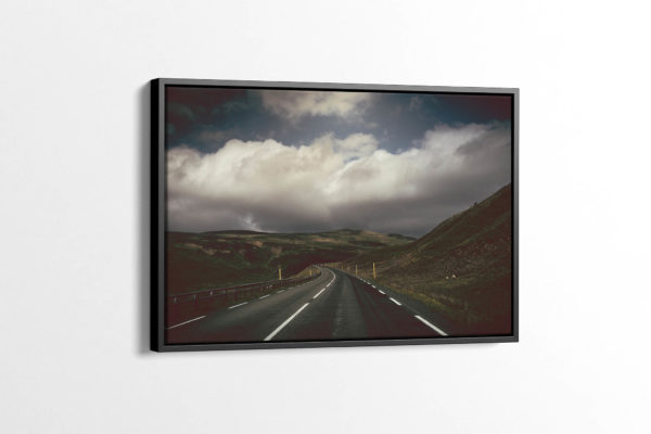 Dark Icelandic Road Canvas Print
