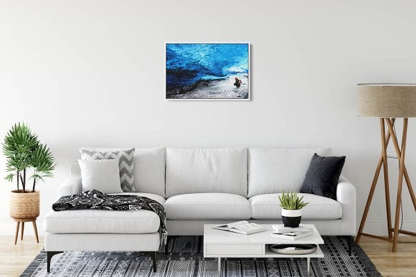 CAN022 Ice Cave 20x30 Framed White Sofi 1200